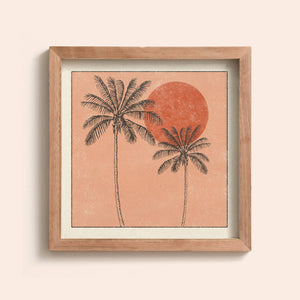 Golden Palms Print