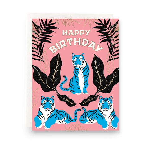 Tiger Birthday Greeting Card