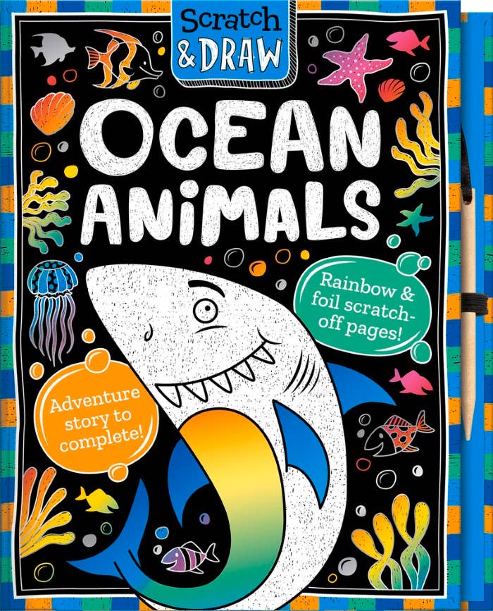 Scratch and Draw Ocean Animals