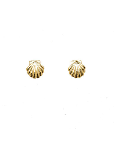 Teeny Manini Sunrise Shell Studs