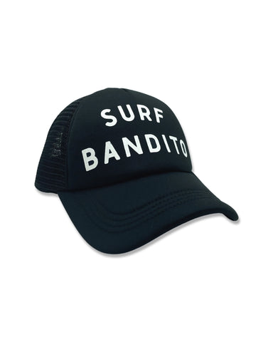 Surf Bandito Trucker Hat - Black/White