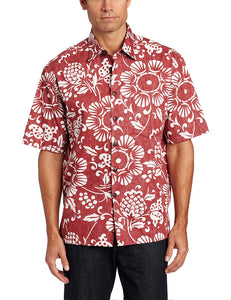 Dukes Pareo Surfer Aloha Shirt - Red