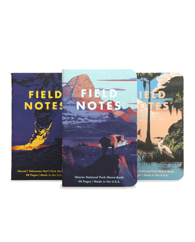 National Parks 3 Pack - Graph Paper Notes
