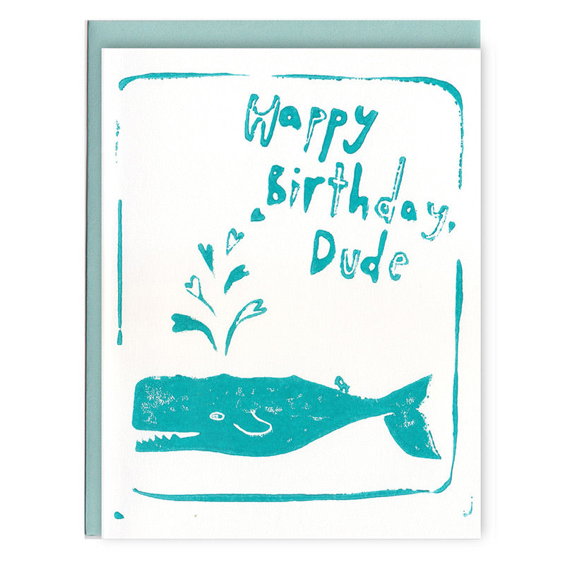 Whale Dude Card