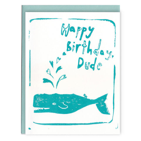 Whale Dude Card