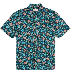 Lei Maker Aloha Shirt - Navy
