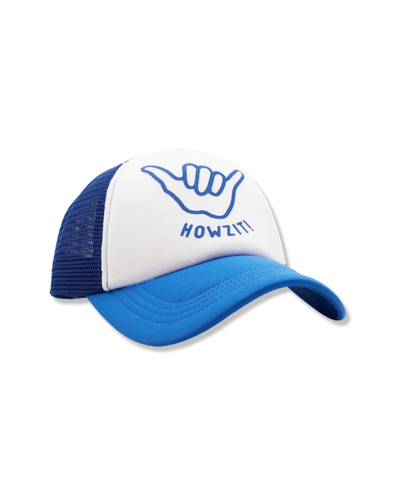 Howzit Trucker Hat - Seaside Blue/White