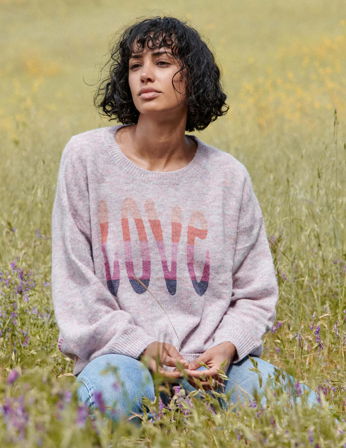 Love Oversize Sweater - Multicolor Sundry