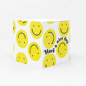 Sticky Note Cube - Smiley