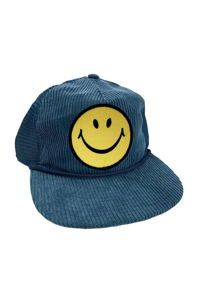 Smiley Vintage Corduroy Mesh Trucker Hat