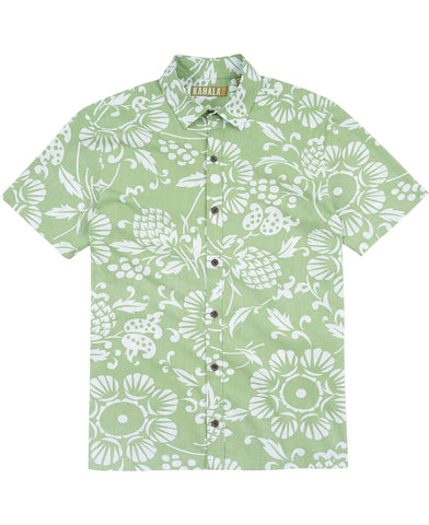Duke's Pareo Aloha Shirt - Wasabi